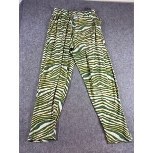 Zubaz Green Bay Packers Sweatpants Mens Zebra All Over Print Athletic Lounge L